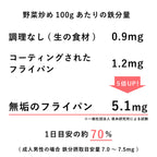 完全無塗装の鉄フライパン